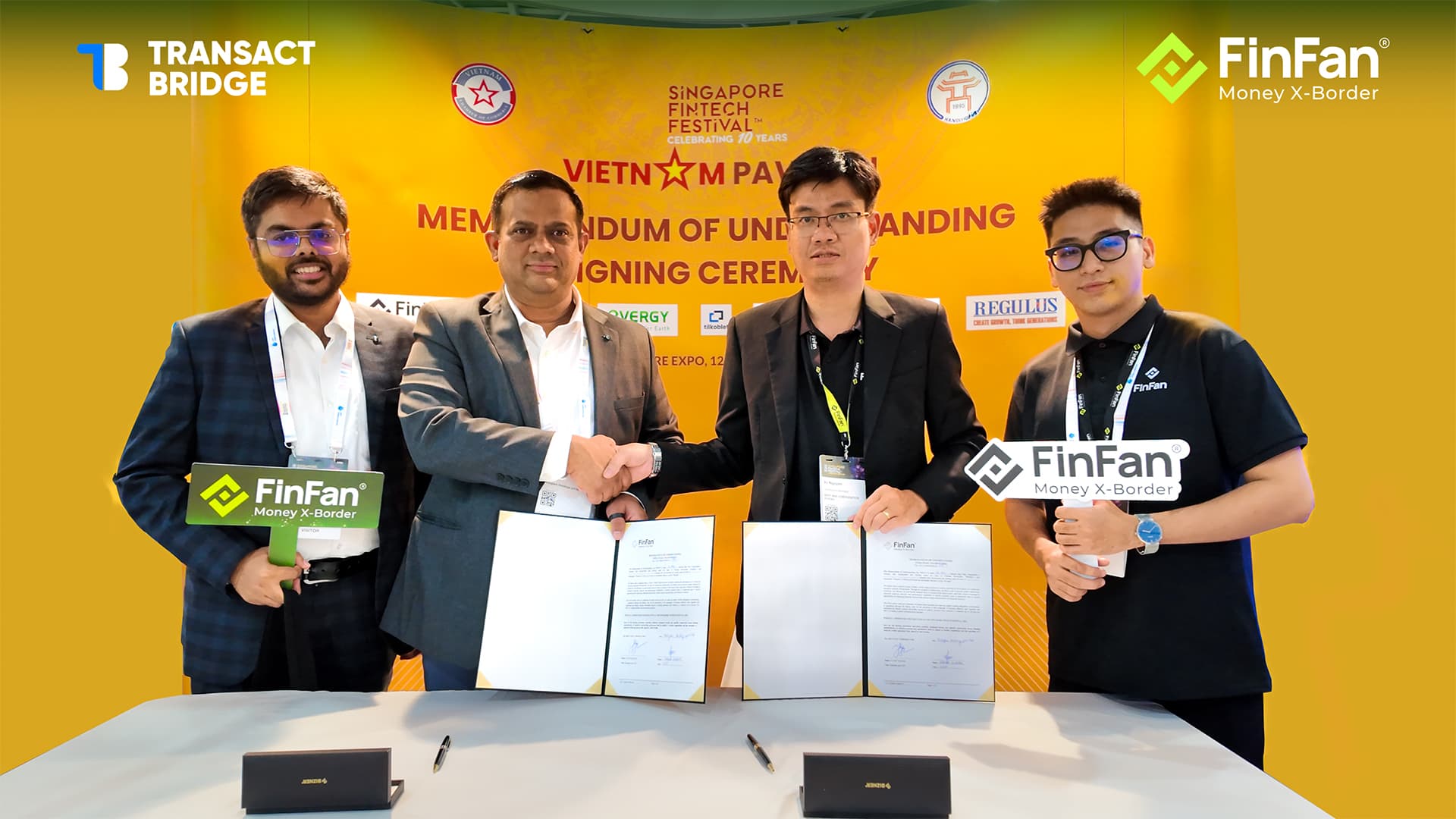 FinFan and Transact Bridge Sign MOU Strategic Partnership to Build an Integrated Cross-Border Remittance Ecosystem