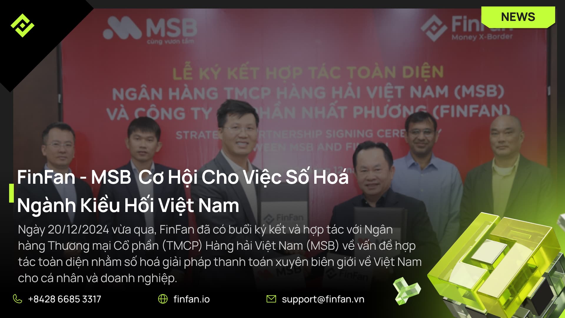 FinFan - MSB Cơ Hội Cho Việc Số Hoá Ngành Kiều Hối Việt Nam