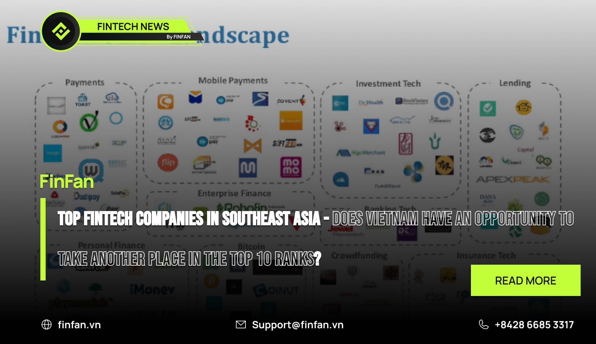 Top fintech companies in Southeast Asia - Does Vietnam have an opportunity to take another place in the top 10 ranks?