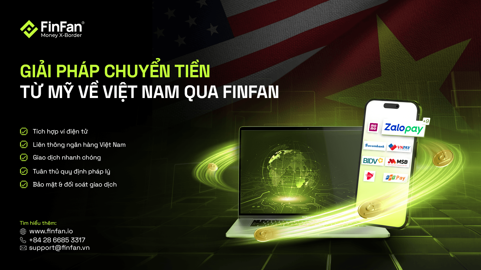 Giải pháp chuyển tiền từ Mỹ về Việt Nam phổ biến