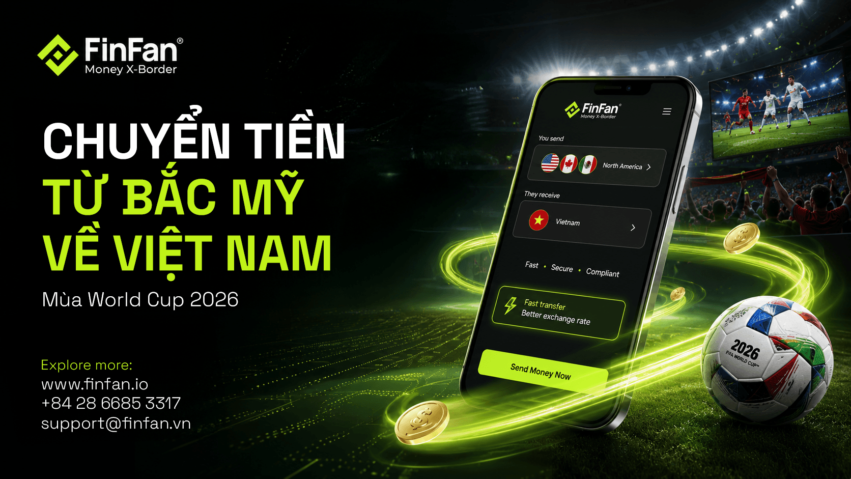Chuyển Tiền Từ Bắc Mỹ Về Việt Nam Mùa World Cup 2026: Kết Nối Gia Đình Qua Từng Trận Đấu