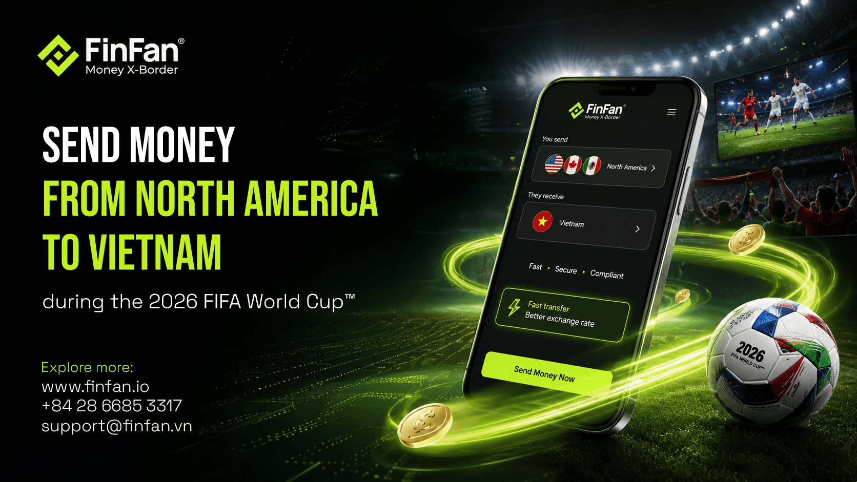 Send Money from North America to Vietnam During the 2026 FIFA World Cup™: Connecting Families Through Every Match